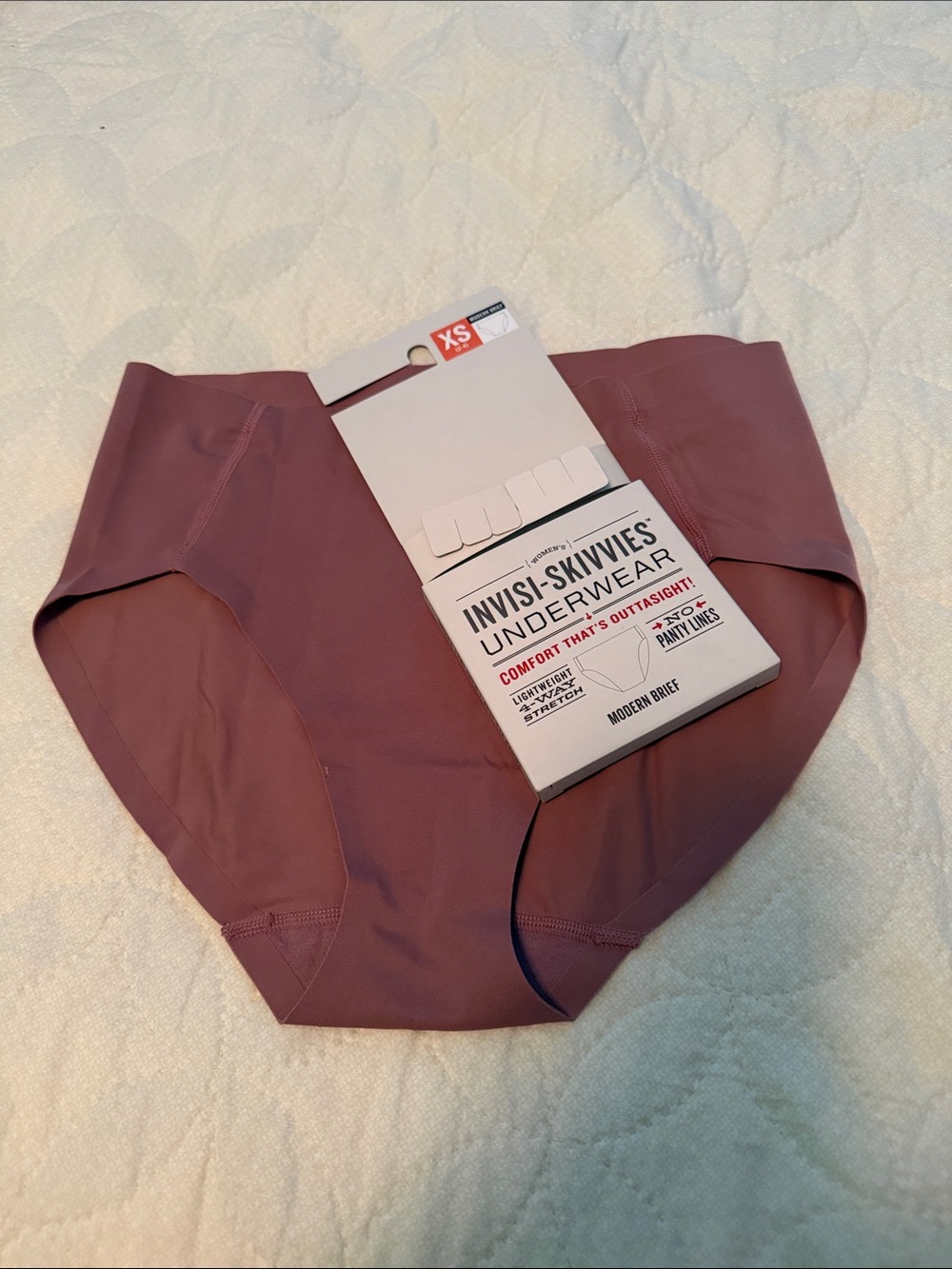 Duluth Trading Co Modern Briefs in Dusty Mauve